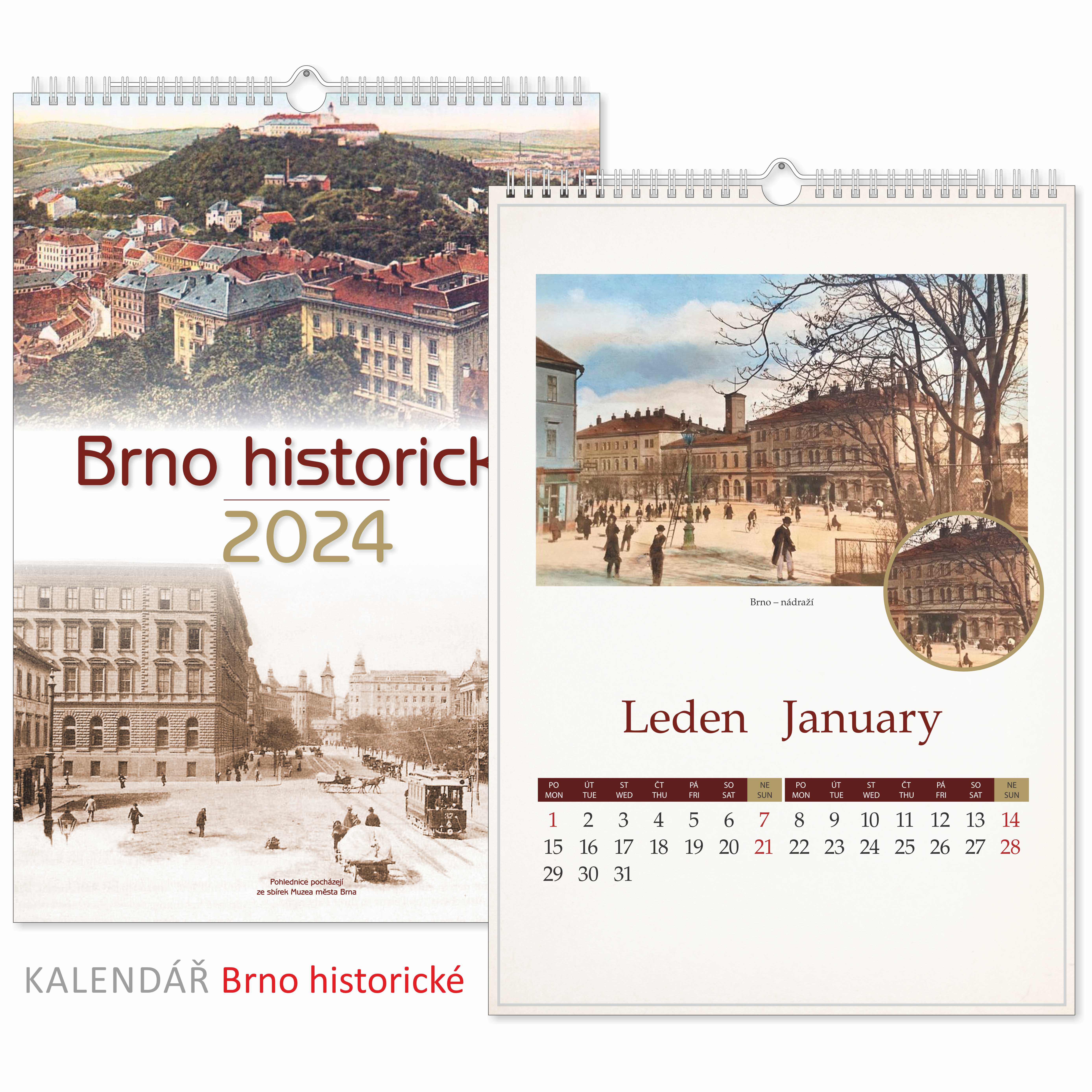 Kalendář nástěnný BRNO historické