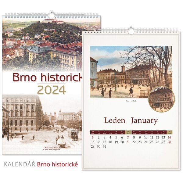 Kalendář nástěnný<br>BRNO historické